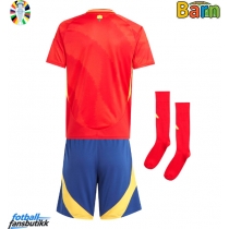 Spania Hjemmedraktsett Barn EM 2024 Kortermet (+ Korte bukser)